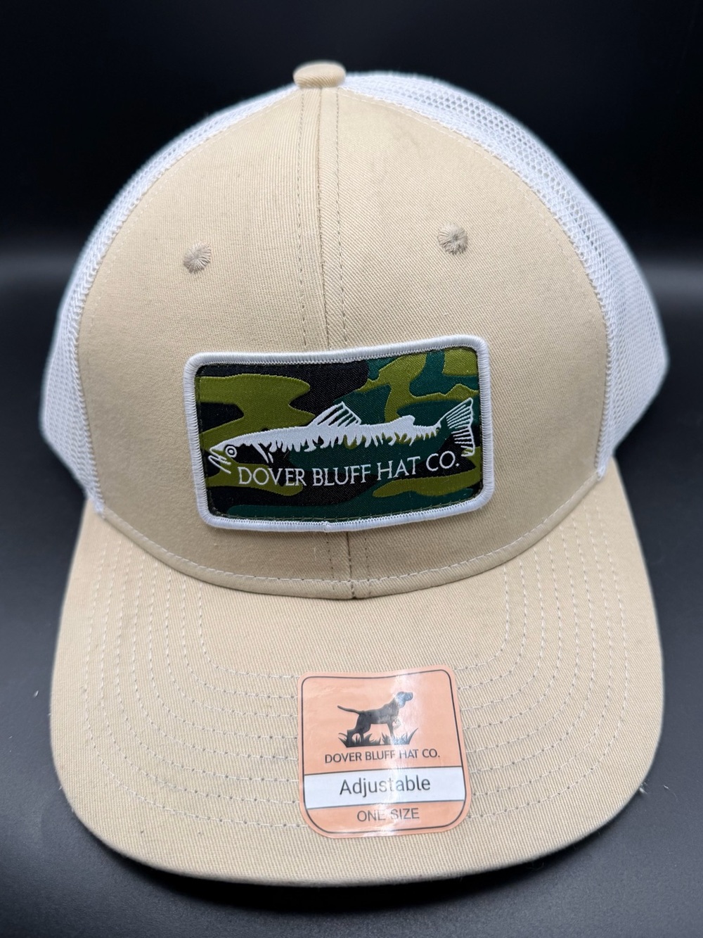 Men's Beige & White Trucker Cap